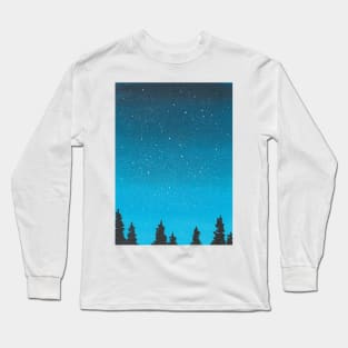 Blue galaxy Long Sleeve T-Shirt